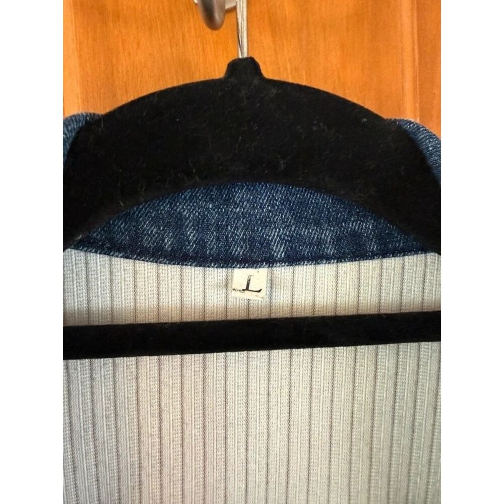 Blue & White Ribbed Lightweight Jacket - Picture 9 of 10